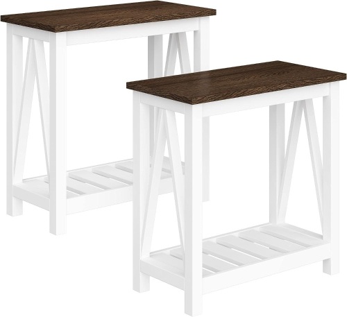 ChooChoo End Table ET2109-S/ET2110-S (White, 23.6x11.8x23.6) - Lot 198