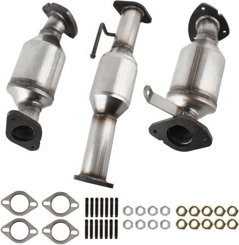 Catalytic Converter 3.6L Fit for 2008-2017 Buick Enclave, 2009-2017 Chevy Traverse, 2007-2017 GMC Acadia, 2007-2010 Saturn Outlook (3PCS) - Lot 199