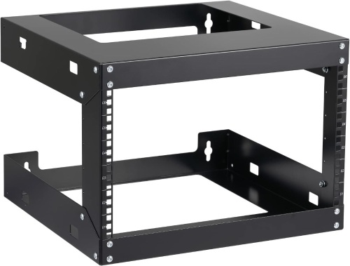 6U Wall Mount Rack Open Frame 19" Server Equipment 18 inches Depth Network Cabinet Black by Tedgetal - Lot 211