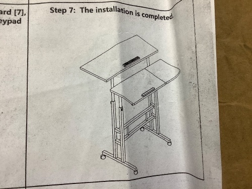 moveable desk  - Lot 171