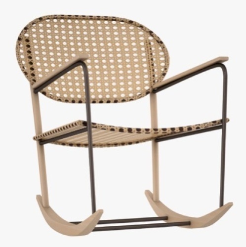 Gronadal Rocking ChairDimensions : Width: 57 cmDepth: 82 cmSeat width: 47 cmSeat depth: 44 cmSeat height: 42 cmHeight: 86 cm - Lot 857