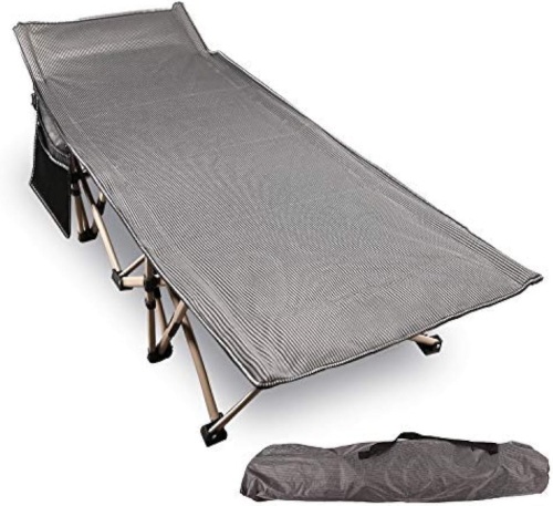 REDCAMP Oversized Camping cots for Adults 500lbs, Extra Wide Sleeping Cots Tall Sleeping Cots Heavy Duty, XL Cots Portable for Outdoor Indoor Office, Grey 75 x 28 x 15 inches - Lot 279