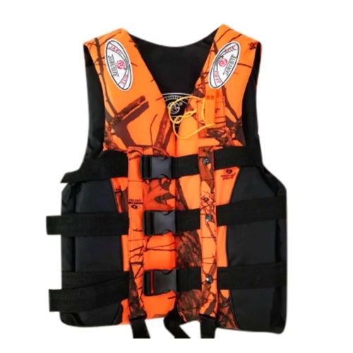Adult Life Jacket Swim Vest Buoyancy Aid Jacket PFD for Fishing Kayak Ski Buoyancy Fishing Boat for Water Sports Orange Deals 3XL - Lot 860
