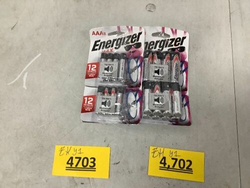 Double A and Triple A Energizer Battery Pack - Lot 4703