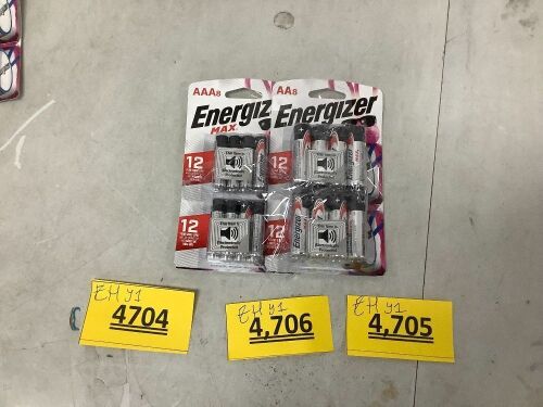 Double A and Triple A Energizer Battery Pack - Lot 4704