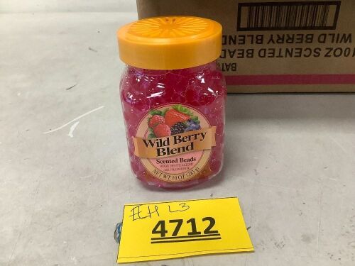 Box of Wild Berry Scented Aroma Beads 12 Pieces 10oz - Lot 4712
