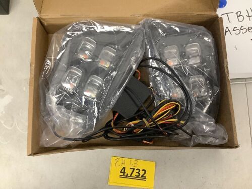 TBHOO LED Fog Lights Assembly Colors Amber Turn Signal Light For Unknown Vehicle - Lot 4732