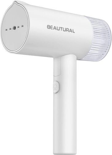 BEAUTURAL Steamer for Clothes, Foldable Handheld Clothing Wrinkles Remover for Garments, 30-Second Fast Heat-up, Portable Fabric Steamer for 120V Countries, Not for Use in 220V - Lot 4759