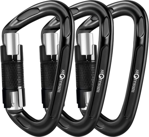 Storesum UIAA Certified Climbing Carabine - 3 Pack - Lot 4782