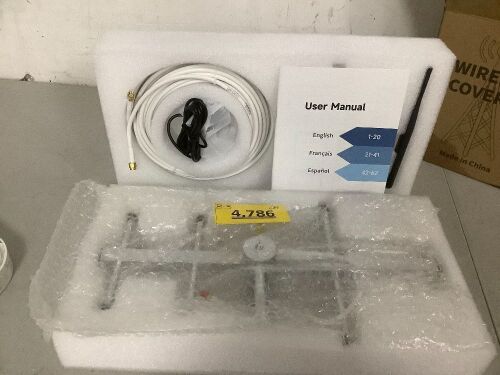 Phonetone Cell Phone Signal Booster for Home and Office Up to 5,000 Sq Ft - Lot 4786