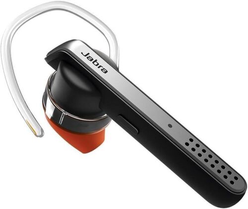 Jabra Talk 45 Bluetooth Headset for High Definition Hands-Free Calls with Dual Mic Noise Cancellation, 1-Touch Voice Activation and Streaming Multimedia (Renewed) - Lot 4797