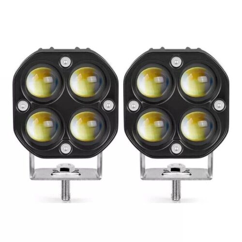Set of 2 - LED Laser Gun 400 Dual 4-Bulb 40-Watt 12V LED Auxiliary Lights - Lot 4852
