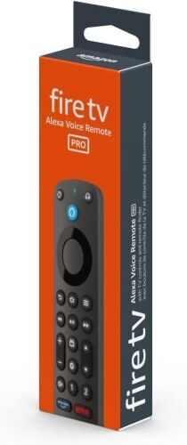 Amazon Alexa Voice Remote Pro, includes remote finder, TV controls, backlit buttons, requires compatible Fire TV device - Lot 4854
