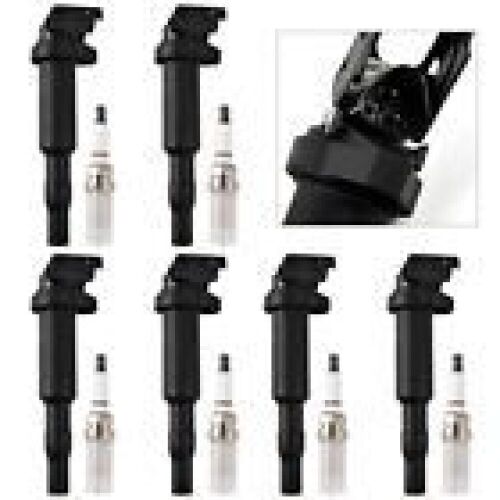 Set of 6 Ignition Coil & 6 Spark Plugs For BMW 328i 535i 550i 750i X5 X6 UF592 - Lot 4882