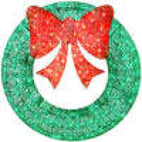 Pre-Lit Outdoor Christmas Wreath, LED Metal Holiday Decor w/ Bow - 36in - Lot 5072