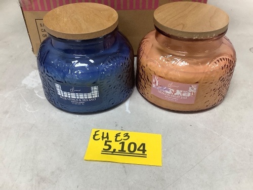 Scented Volcano Jar Candle - 4 Pack - Lot 5104