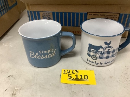 Ceramic Mugs - 6 Pack - Lot 5110