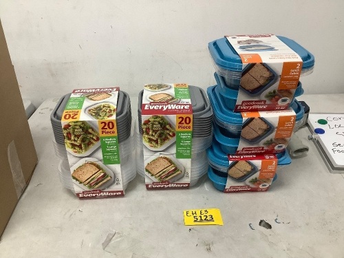 Goodcook Everyware Foot Storage Containers - Lot 5123