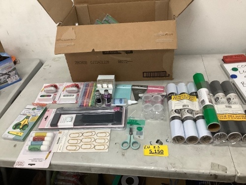 Assortment Art & Craft Supplies Box - Lot 5150
