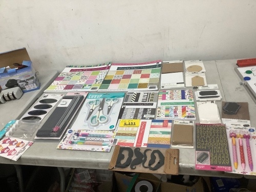 Assortment Art & Craft Supplies Box - Lot 5151