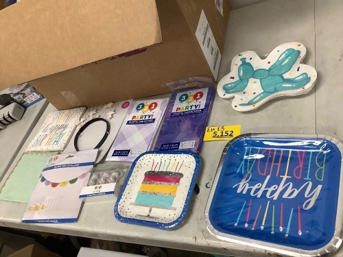 Assortment Birthday Party Supplies Box - Lot 5152
