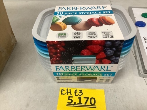 Farberware 10 Piece Storage Set - 12 Count - Lot 5170