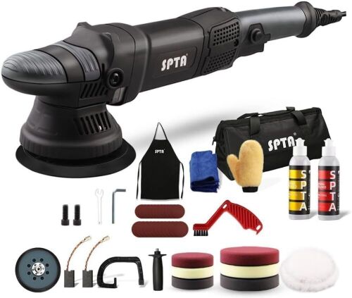 SPTA 5-Inch Dual Action Random Orbital Car Polisher, Car Detailing Kit - Lot 513