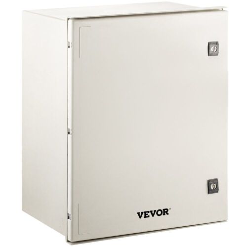 VEVOR 24 x 20 x 9'' NEMA 4X Fiberglass Electrical Box, IP66 Waterproof & Dustproof, with Mounting Plate - Lot 529