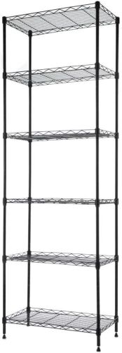 REGILLER 6 Tier Wire Shelving Steel Storage Rack, 21.4L x 11.7W x 63H - Lot 609