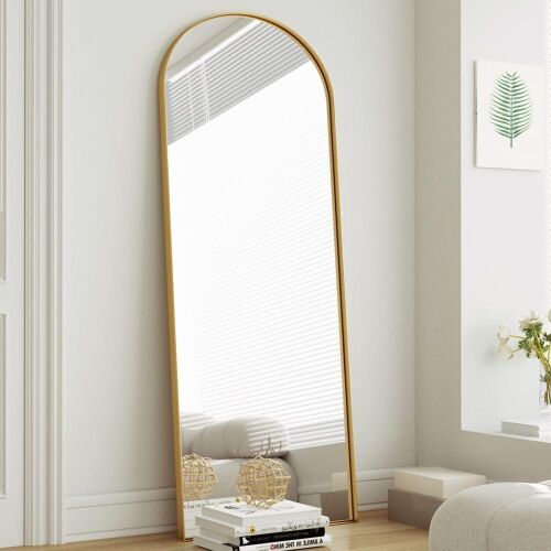 TinyTimes Arched Full Length Floor Mirror, 65" x 22"  - Lot 200