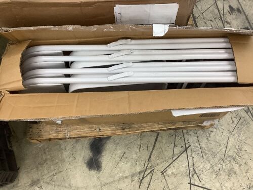 White Folding Chairs, Set of 4  - Lot 125