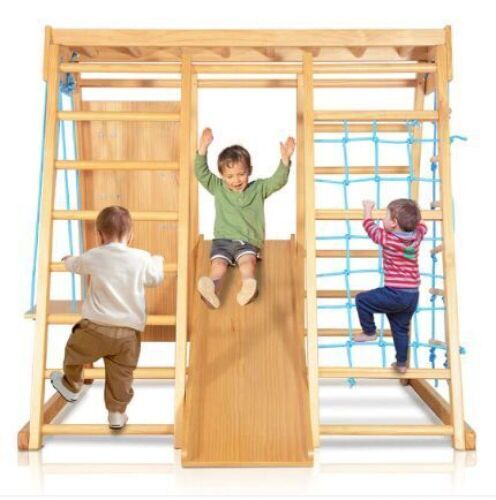 Indoor 7-In-1 Kids Ladder Physical Gymnastics Playset - Missing Some Hardware - Lot 33