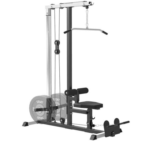 LAT Pull Down Machine Low Row Cable Fitness Exercise For Body Strength Training - Lot 29