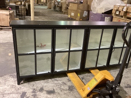 16WX40in tall 95in long 4 door cabinet - Lot 153