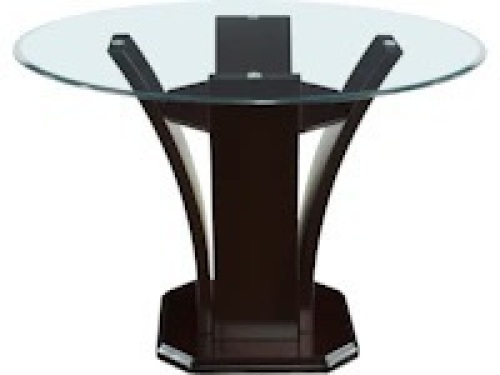 Homelegance Casual Dining 54rd Clear Bevel Glass G54RD at Anna's Home Furnishings  all accessories not included - Lot 205