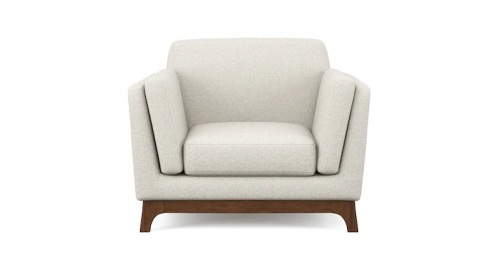 Ceni Chalk Gray Armchair - Lot 206