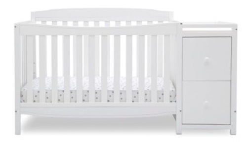 Mason Convertible 6-in-1 Crib and Changer $269.99 This crib is GREENGUARD Gold Certified, meaning it meets or exceeds stringent chemical emissions standards Daybed/Sofa Rail included; Toddler Guardrail #0094, Full Size Bed Rails #0050 or Full Size Metal  - Lot 684