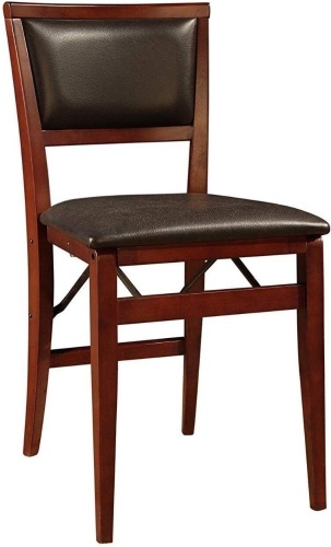 Linon Keira Pad Folding Chair,Engineered Wood 17"w x 20"d x 33"h - Lot 212