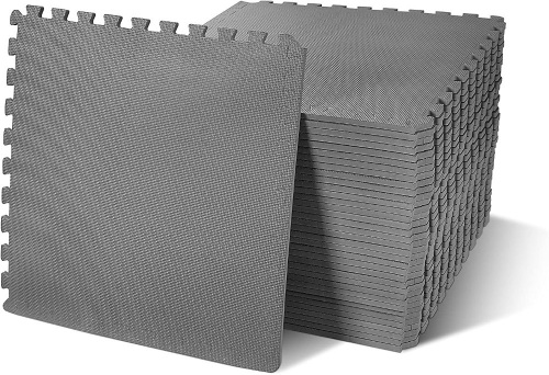 BalanceFrom Puzzle Exercise Mat with EVA Foam Interlocking Tiles for MMA, Exercise, Gymnastics and Home Gym Protective Flooring, Multiple Sizes 1/2 thick and 144 square feet  - Lot 218
