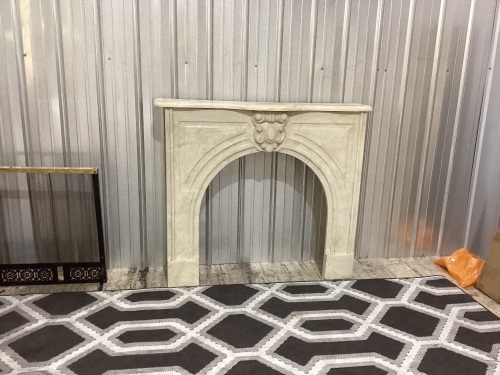 Marble Fireplace 50inW X 47inT - Lot 6