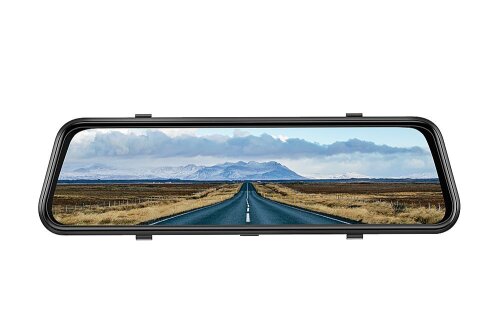 Dual 1080P Front and Rear Mirror Dash Cam - Lot 5382