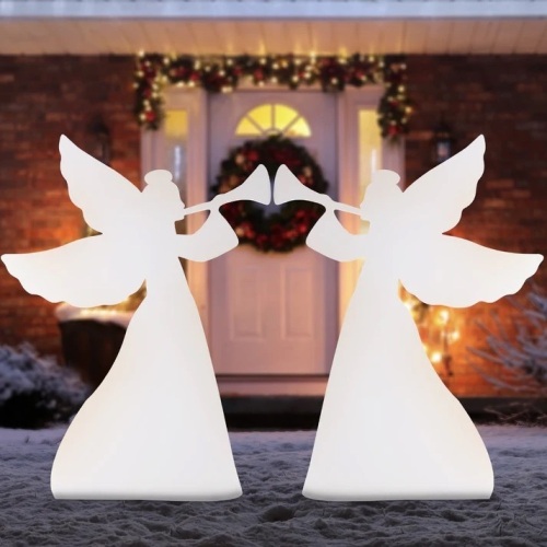 Christmas Angel Yard Decorations w/ Weather-Resistant PVC - Lot 5573
