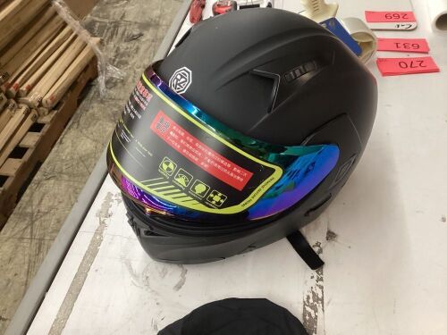 Full Face Motorcycle Helmet with Hood  - Lot 269