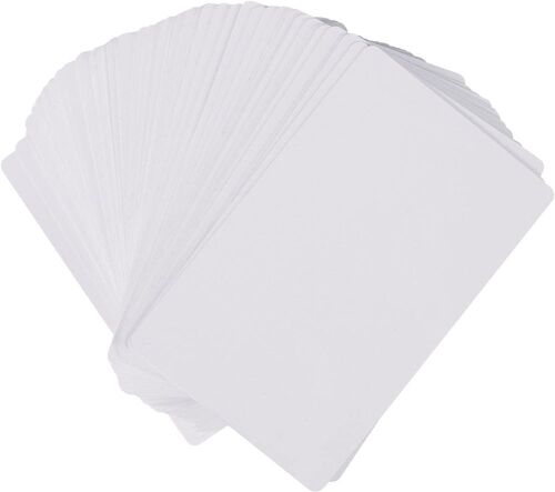 Lot of (3) RETERMIT 100pcs White Metal Business Cards Sublimation Blanks 3.4x2.1in - Lot 632