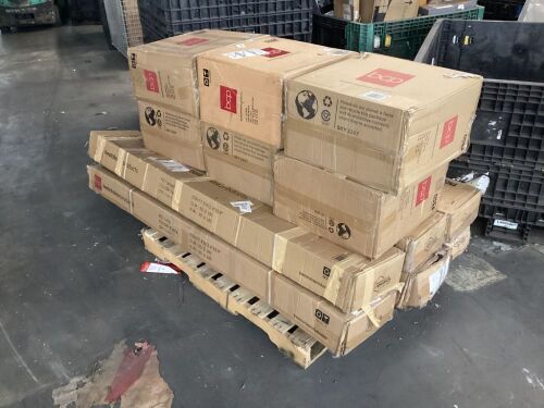 Lot of (6) Cantilever Patio Umbrellas & (6) Bases - Uninspected, Open Box  - Lot 713
