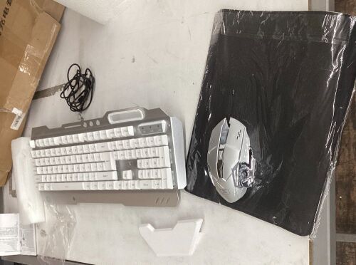 Computer Keyboard, Mouse & Mouse Pad  - Lot 688
