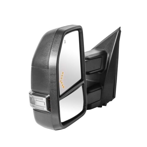 MOSTPLUS 2 Power Heated Tow Mirrors w/ Temp Sensor For 15-19 Ford F-150 Truck 8 Pin - Lot 667