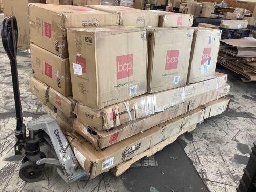 Lot of (9) Cantilever Patio Umbrellas & (9) Bases - Uninspected, Open Box  - Lot 289