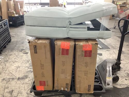 Lot of (4) Futons - Uninspected, Open Box  - Lot 692