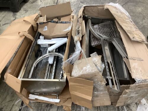 Lot of (2) Stainless Steel BBQ Rotisserie Pits - Uninspected - Lot 695